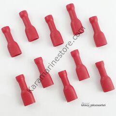 Tam İzoleli Dişi Faston Tip Kablo Uçları Çeşitleri 10'lu PAKET