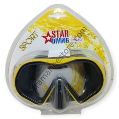 Star Diving Dalış Maskesi Yetişkin - 51702-SARI
