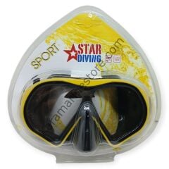 Star Diving Dalış Maskesi Yetişkin - 51703-SARI