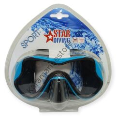Star Diving Dalış Maskesi Yetişkin - 51704-MAVİ