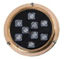 9 LED BRONZ MAVİ Su Altı Lambası 12V-24V