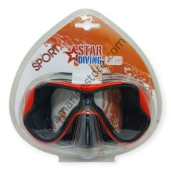 Star Diving Dalış Maskesi Yetişkin - 51705-KIRMIZI