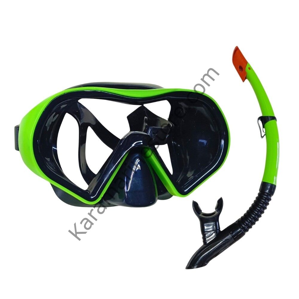 Star Diving Dalış Maskesi ve Snorkel Yetişkin - 51712-YEŞİL