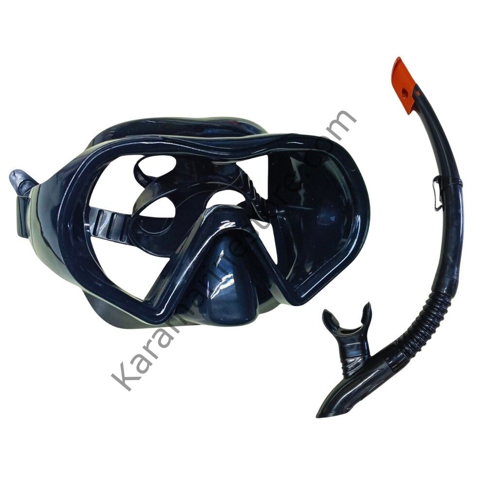 Star Diving Dalış Maskesi ve Snorkel Yetişkin - 51712-SİYAH