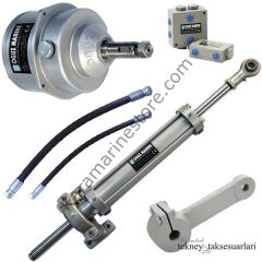 Hidrolik Dümen Sistemi komple Sistem Set  5-10 Mt. Tekneler İçin