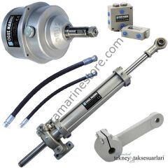Hidrolik Dümen Sistemi komple Sistem Set  5-10 Mt. Tekneler İçin