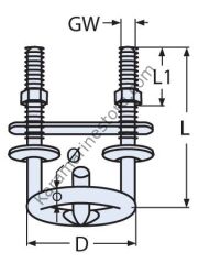 Su Kayağı Kancası 90 mm Çap