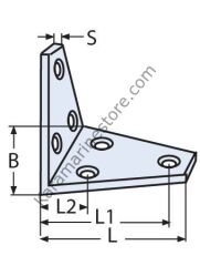 80 x 50 mm Köşebent