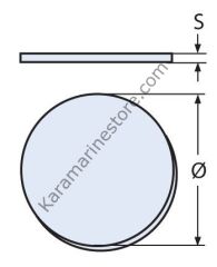 Ø 55 mm Yuvarlak Kapak