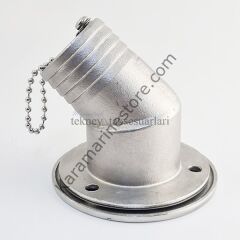 Paslanmaz 38mm (1 1/2) 30' Eğik, Diesel Mazot Dolum Ağzı, Diesel