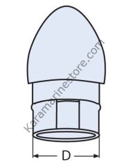 BORU SONU KAPAĞI ÇAP:22MM