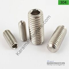2,5mm Paslanmaz Setskur Çeşitleri, (Kafasız alyan) DIN916