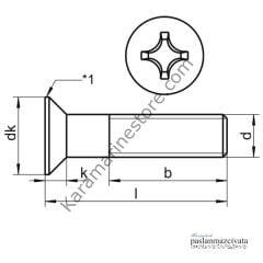 M5 Paslanmaz Yıldız Havşa Baş Vida Çeşitleri (YHB) DIN965
