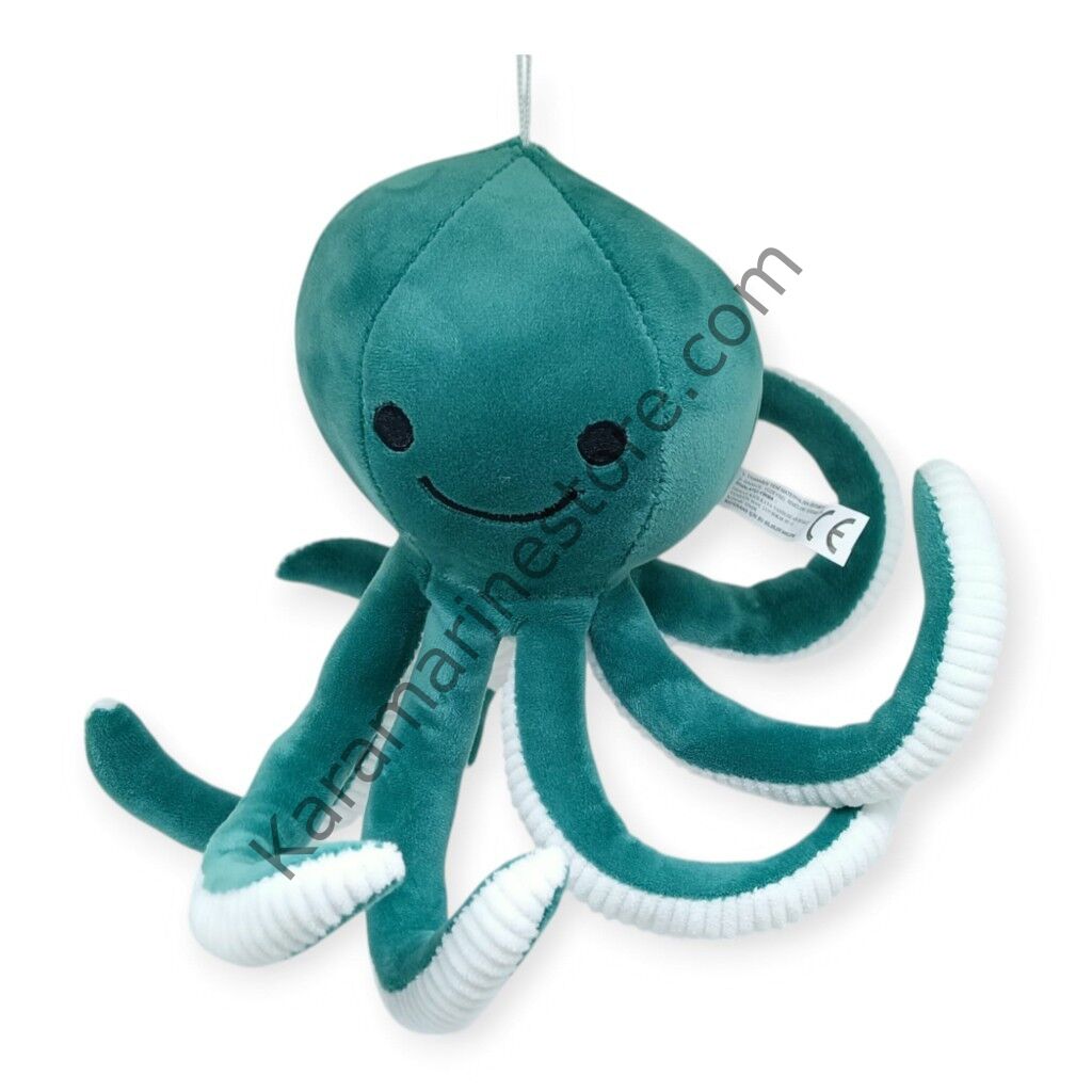 Peluş Sevimli Ahtapot 30 cm - Yeşil