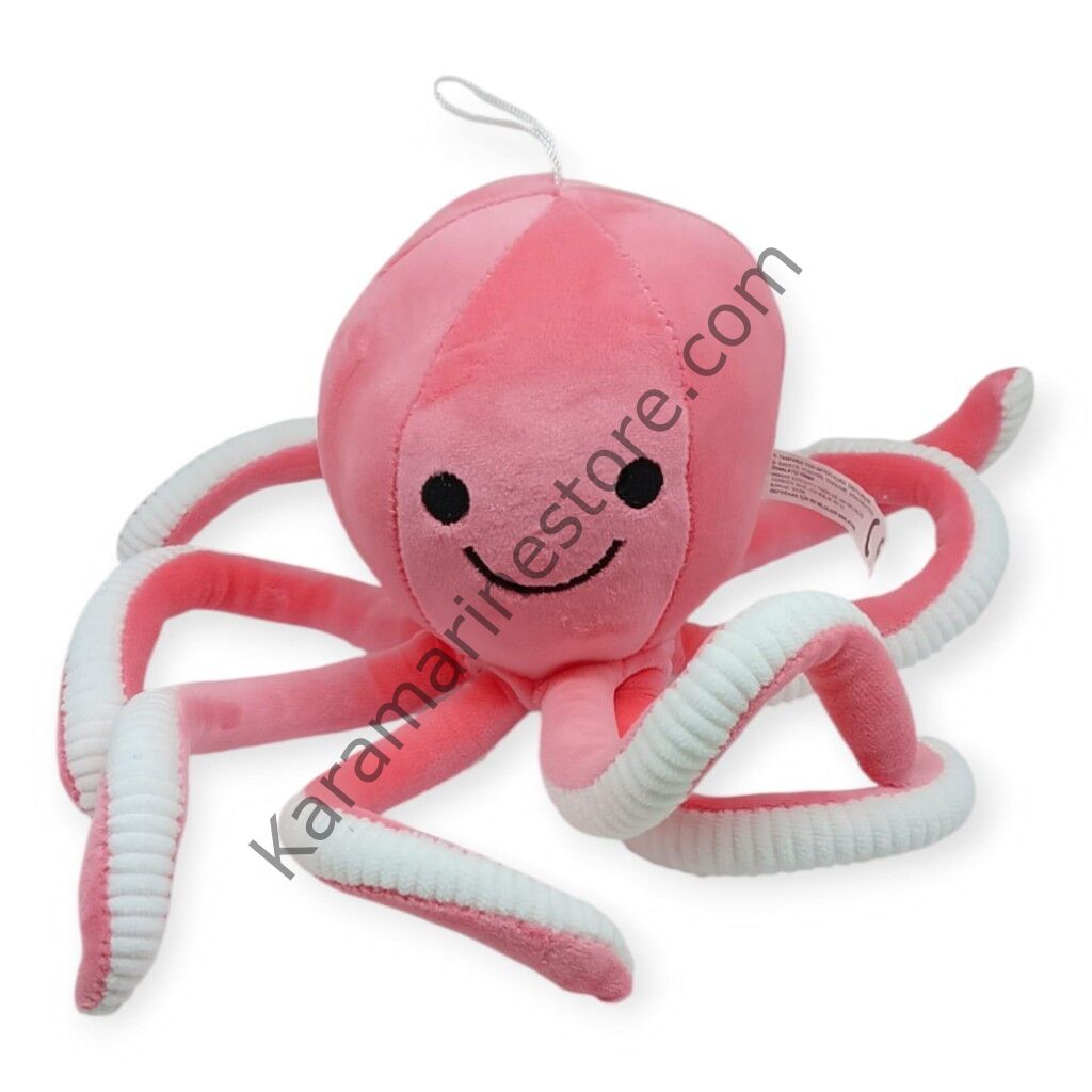 Peluş Sevimli Ahtapot 30 cm - Pembe