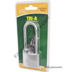 Paslanmaz Asma Kilit  Uzun Tip En 40mm