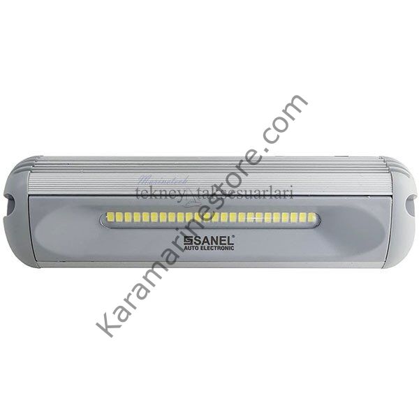 LED Projektör 20cm 12/24V SİYAH Sanel