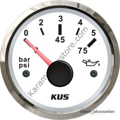 KUS Yağ Basınç Göstergesi 12V/24V 52mm