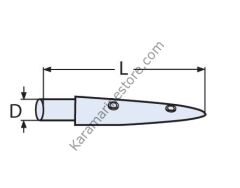 TUTAMAK BORU SONU 5 DERECE ÇAP:22MM