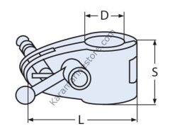 22mm Menteşeli Boru Geçiş (El İle Sıkmalı)