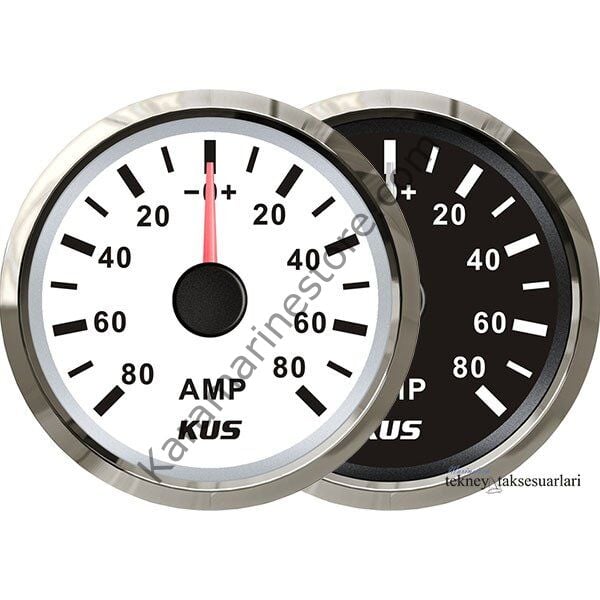 KUS Ampermetre ,12 / 24V  52mm, Şöntlü