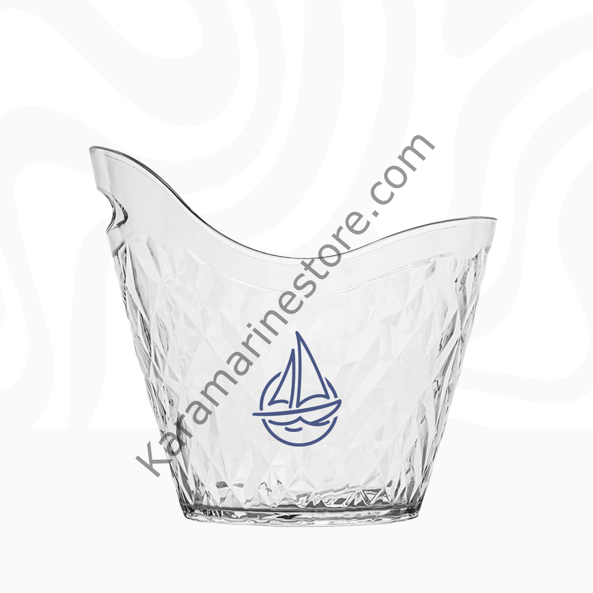 MARINE PLATINUM ŞAMPANYA BUZ KOVASI PS 28 X 24 X 25 CM PS ŞEFFAF 5L