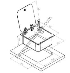 NAVY LOAD Kapaklı Musluklu Evye