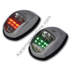 12m, LED 12V İskele / Sancak Feneri Takım (Krome), Seyir Feneri