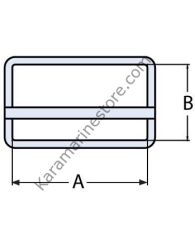 25mm, Paslanmaz Kayış Tokası