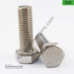 M14 Paslanmaz Civata Çeşitleri DIN933 / DIN931