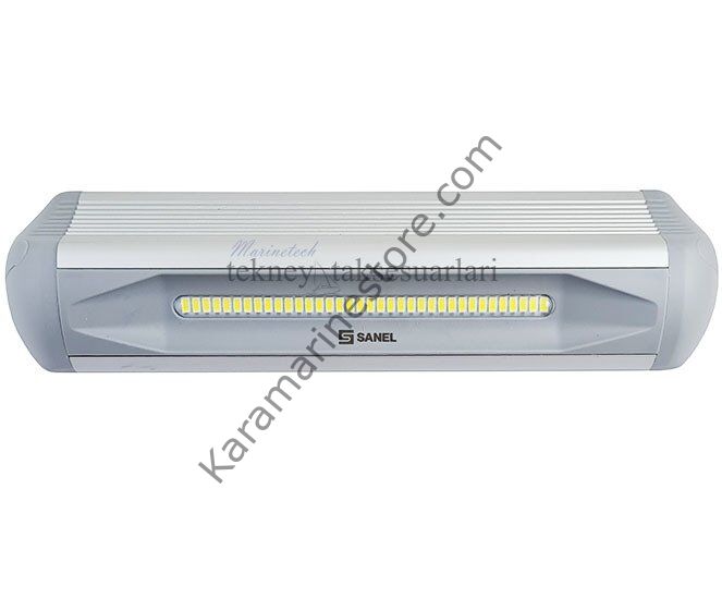 LED Projektör 30cm 12/24V GRİ Sanel