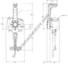 Seastar CHX8151 tekli kumanda kolu