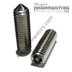 5 mm, Sivri Uçlu Setskur, DIN914 Çeşitleri